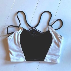 Reese Sports Bra, Black and White, S